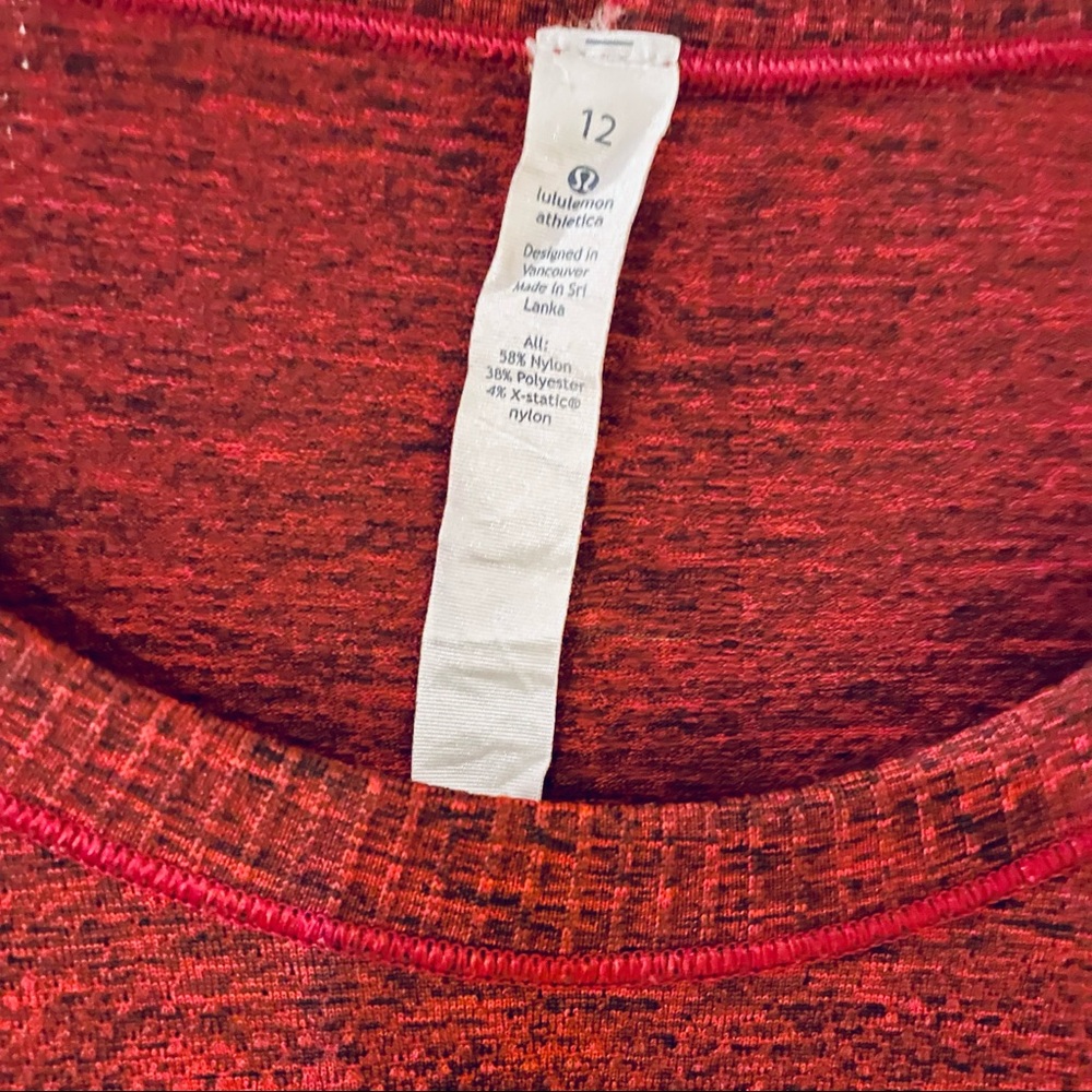 lululemon athletica Burgundy Long Sleeve Top - Picture 8 of 9
